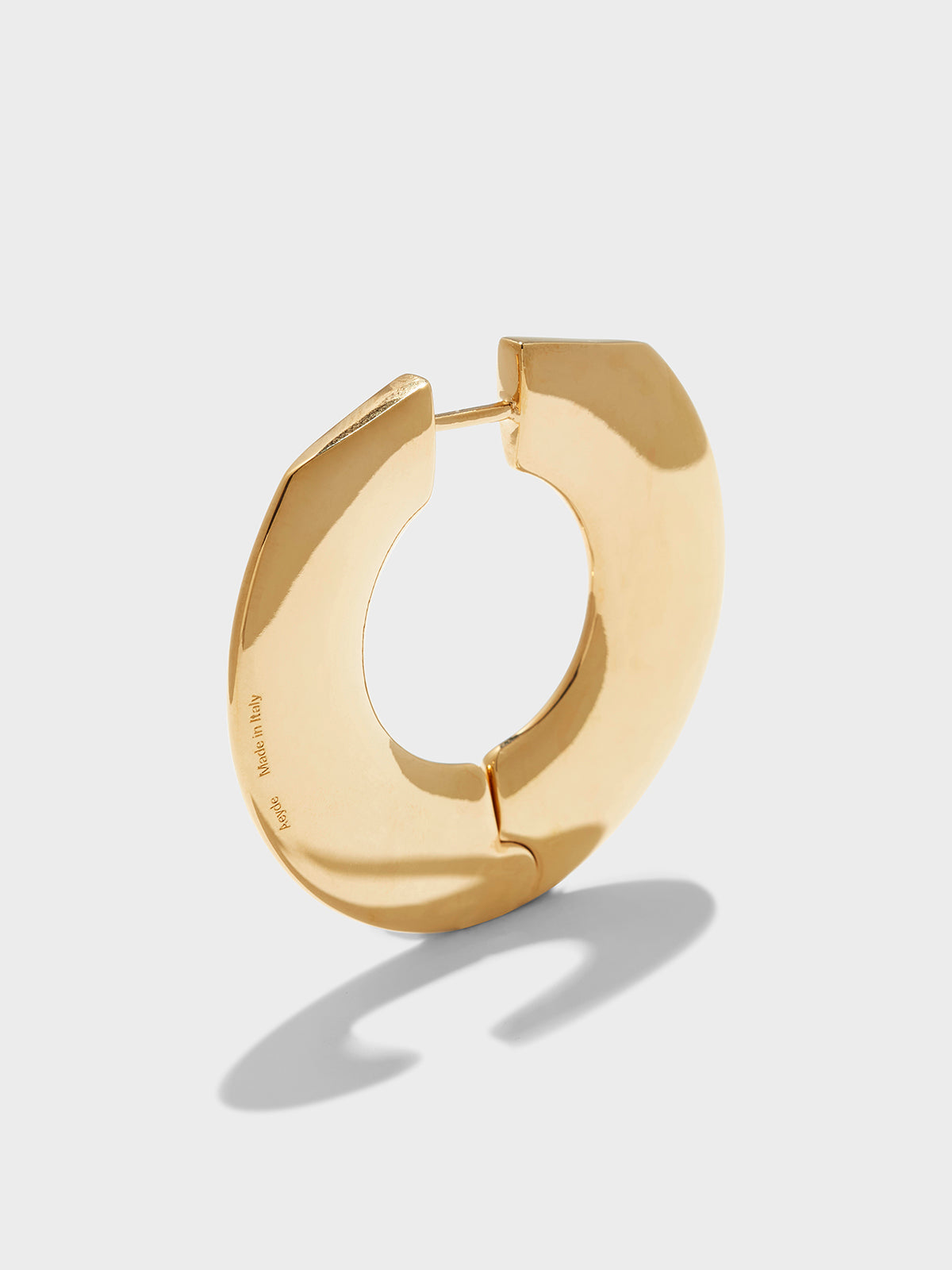 Aeyde | Ada Large 18kt Gold-Plated Hoop Earrings for Women | Luxury Materials | Handmade in Italy | How to Style