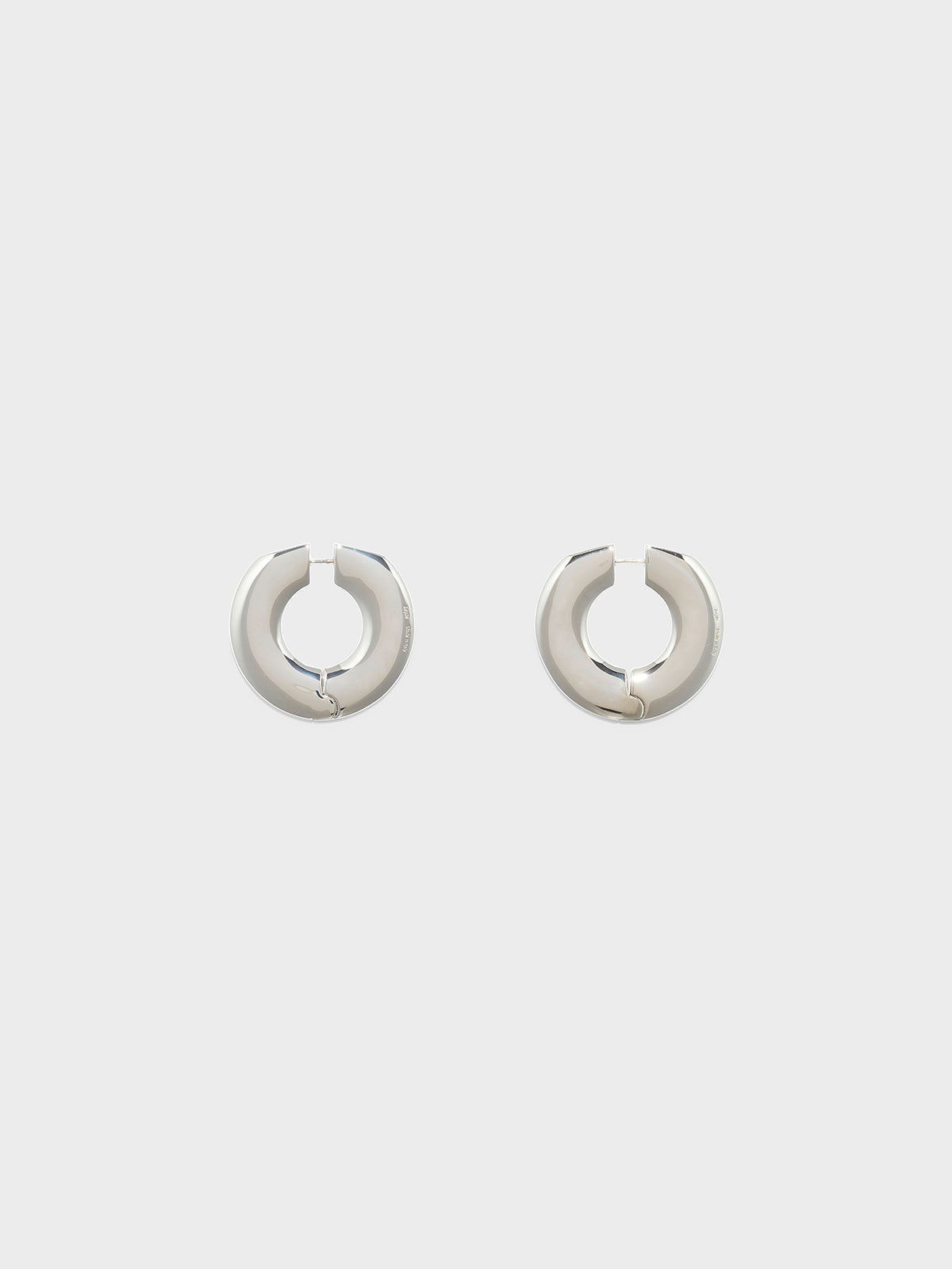 Aeyde | Ada Large Palladium-Plated Hoop Earrings for Women | Luxury Materials | Handmade in Italy | How to Style