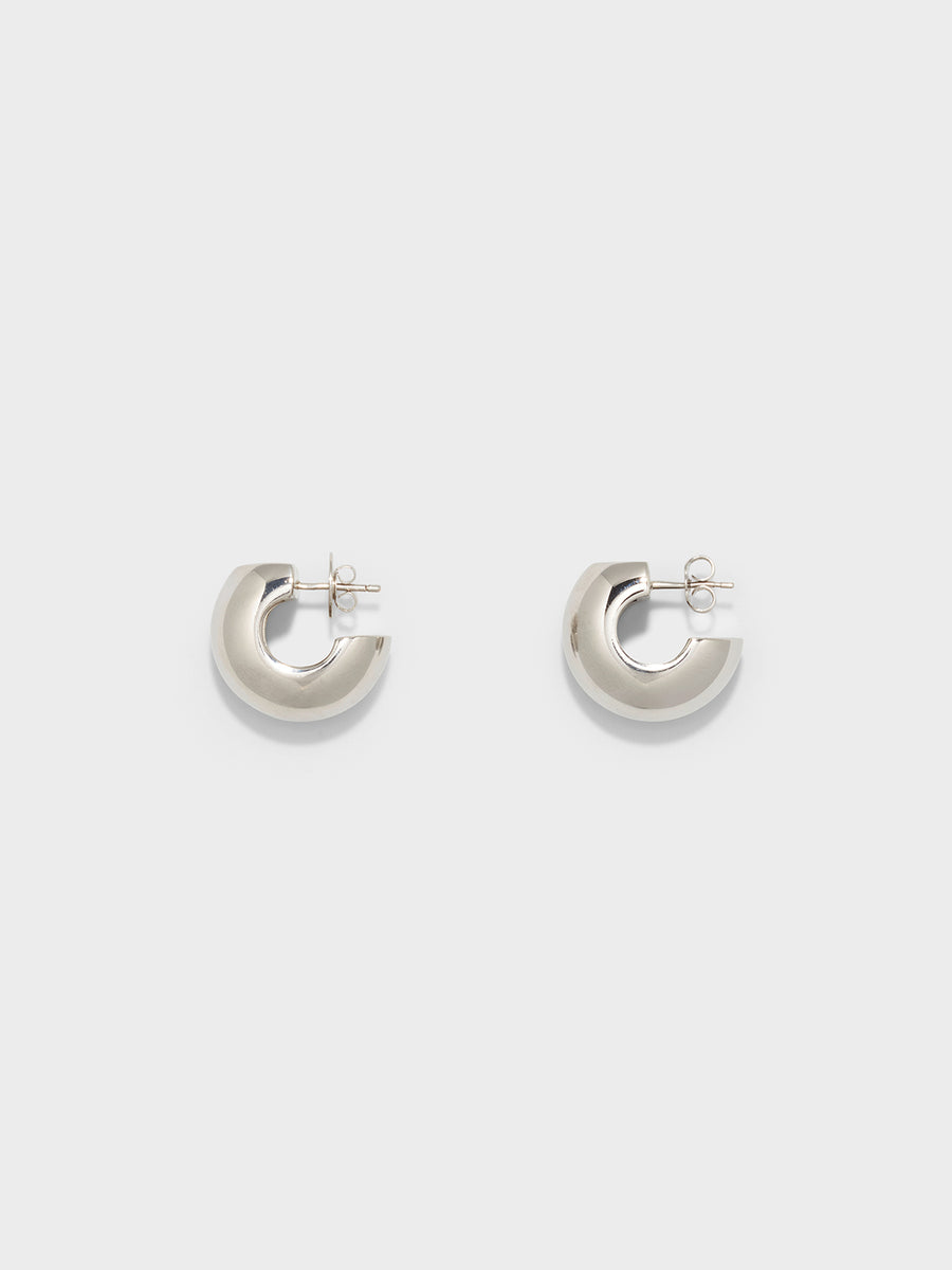 Alma Medium Palladium-Plated Earrings