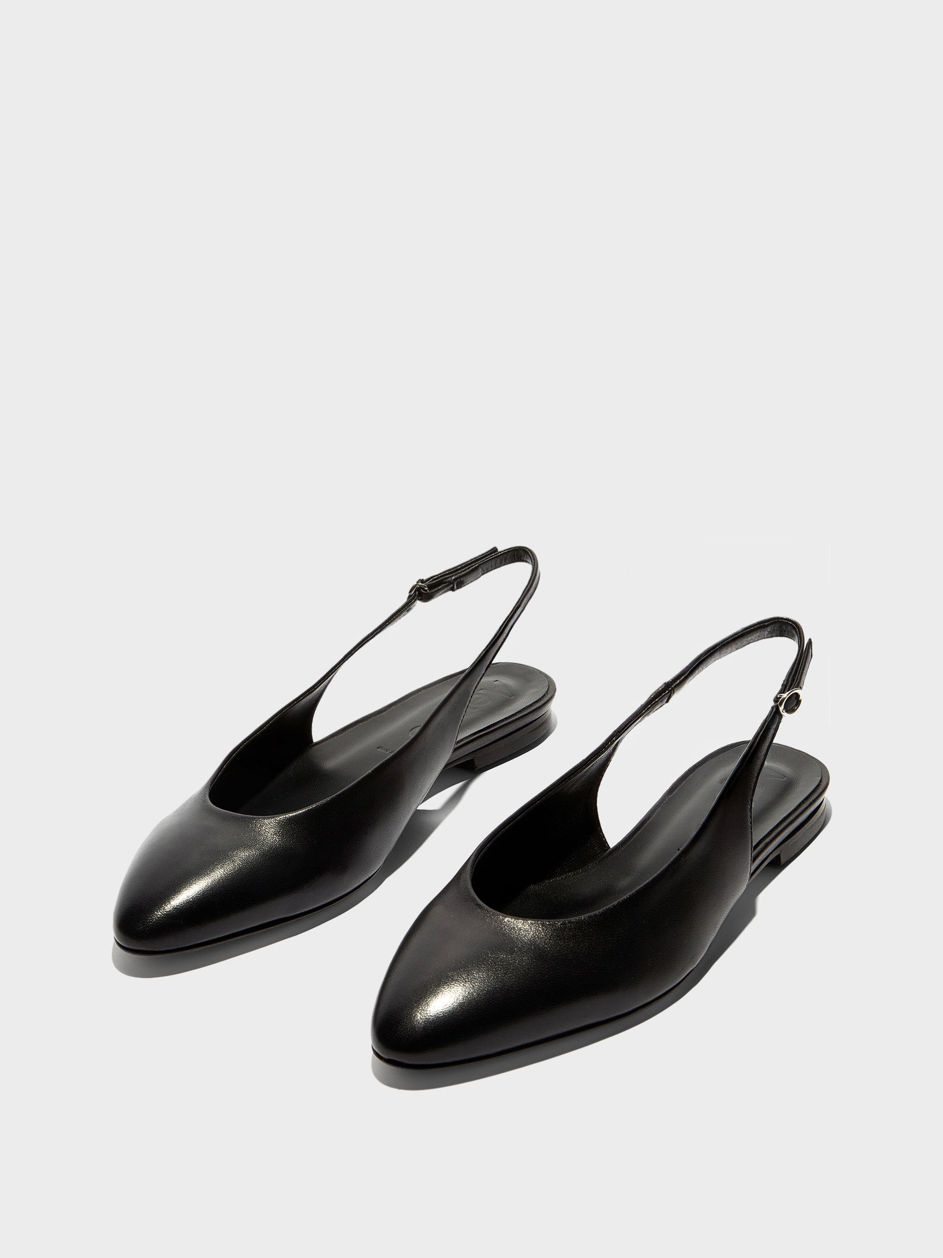 Aeyde | Amelia Leather Flats for Women | Black Nappa |  | Flat Heel | Luxury Materials | Handmade in Italy