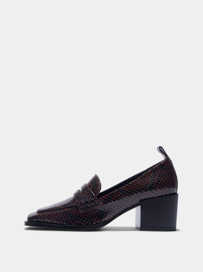 Anka Block-Heel Loafers