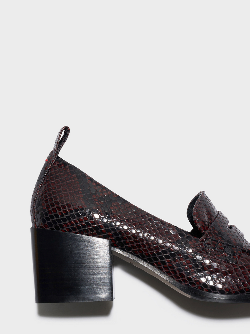 Anka Block-Heel Loafers