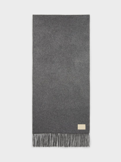 Aeyde | Bela Cashmere Scarves for Women | Grey Cashmere | Luxury Materials | Handmade in Italy