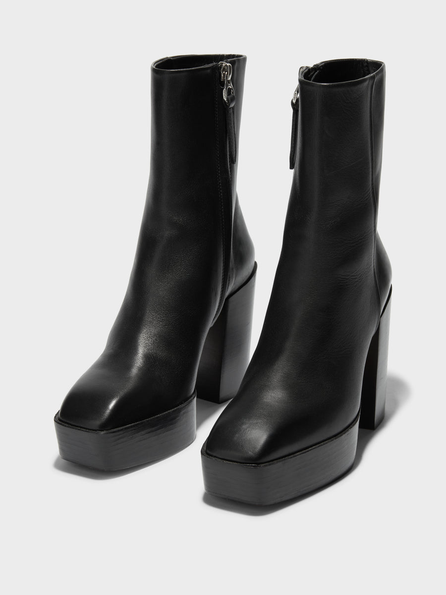 Berlin Leather Ankle Boots