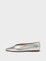 Betty Leather Square-Toe Ballet Flats - Image 1