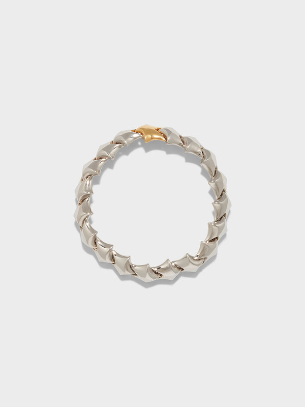 Aeyde | Brooks Palladium-Plated Bracelet for Women | Luxury Materials | Handmade in Italy [x=50,y=50]