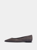 Cassy Pointed-Toe Suede Flats - Image 1