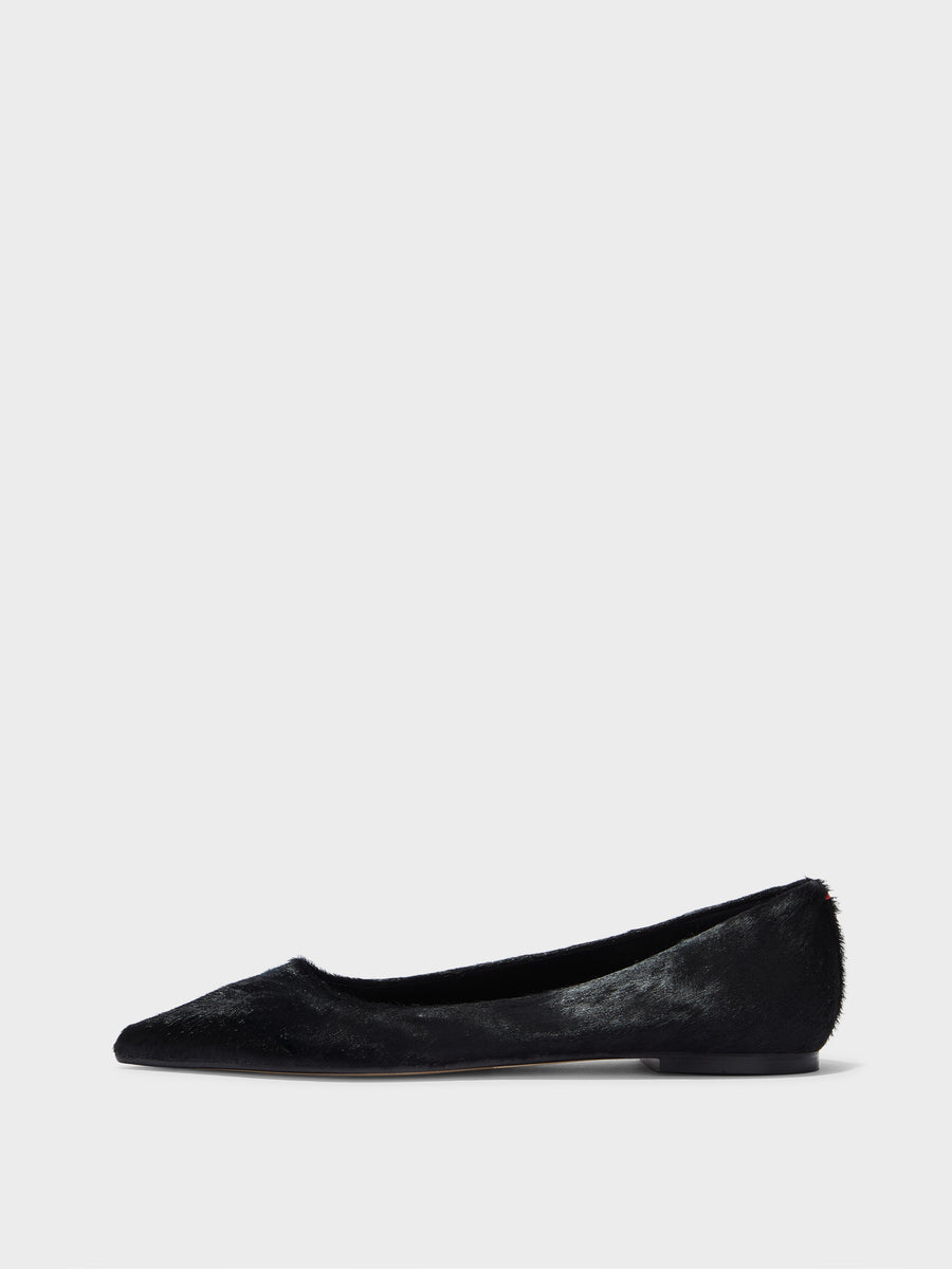 Cassy Pony Hair Ballet Flats