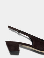 Celeste Suede Slingback Pumps - Image 4