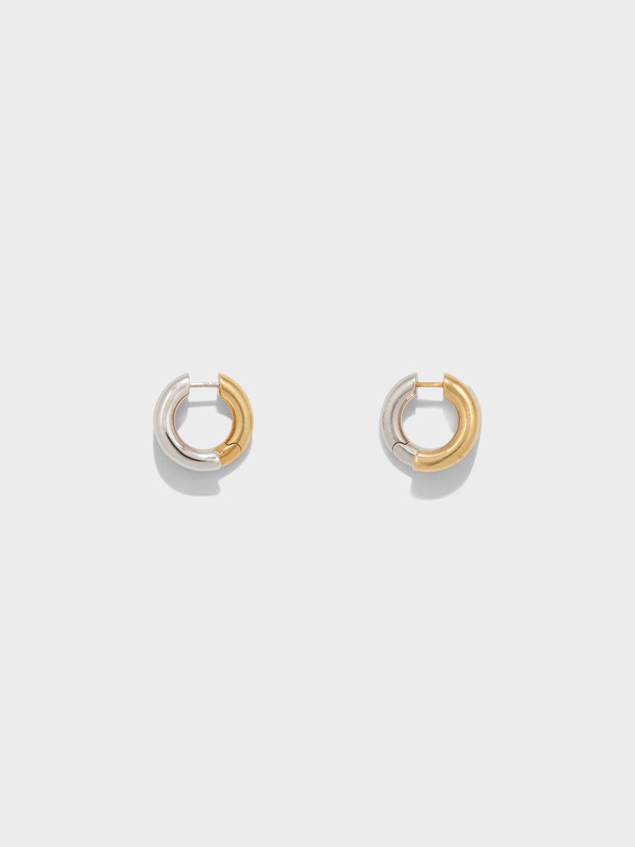 Clyde 18kt Gold and Palladium-Plated Hoop Earrings