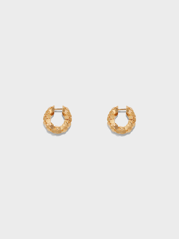 Aeyde | Cooper Medium 18kt Gold-Plated Hoop Earrings for Women | Luxury Materials | Handmade in Italy [x=50,y=50]