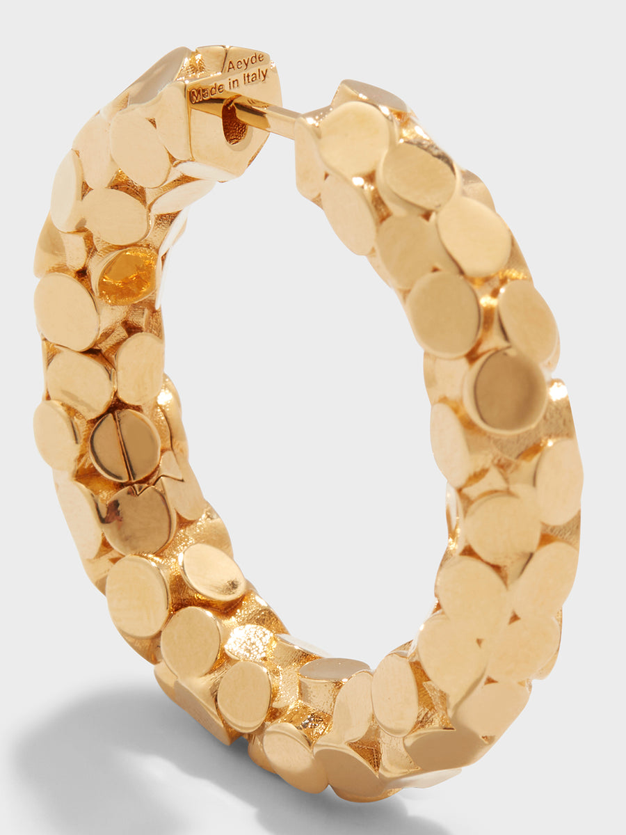 Cruz 18kt Gold-Plated Hoop Earrings