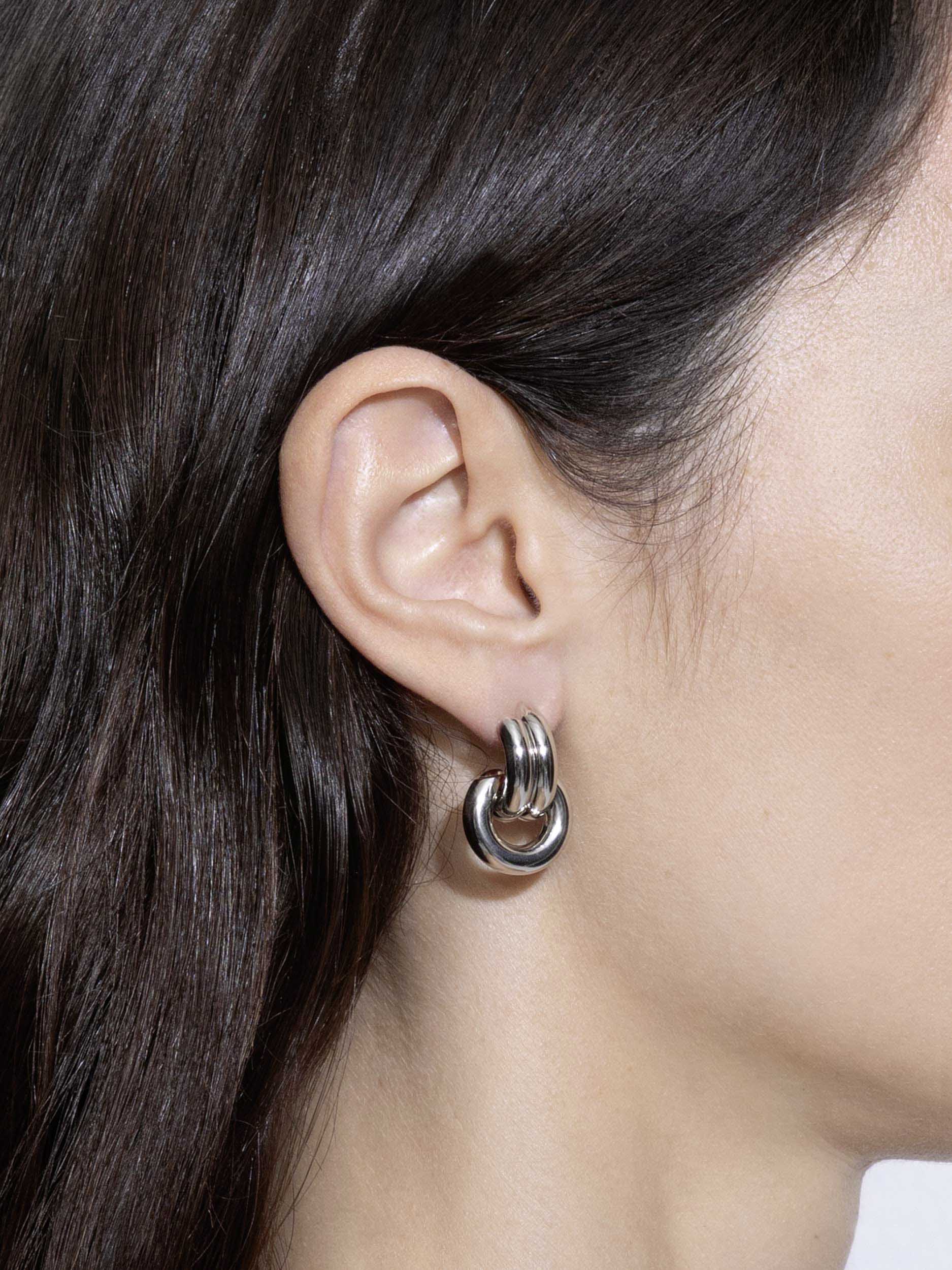 Aeyde | Cyrus Palladium-Plated Hoop Earrings