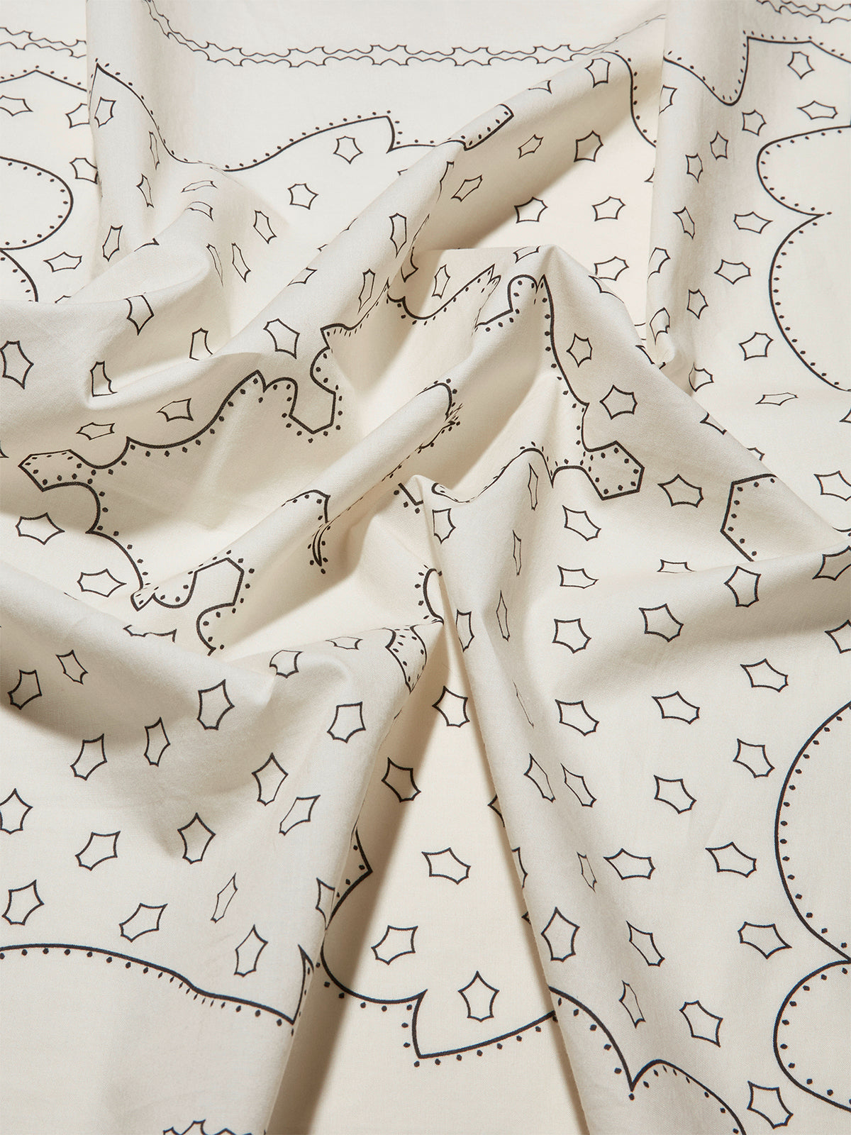 Aeyde | Dakota Printed Cotton Scarf Scarves for Women | Creamy Cotton | Luxury Materials | Handmade in Italy | Material Details