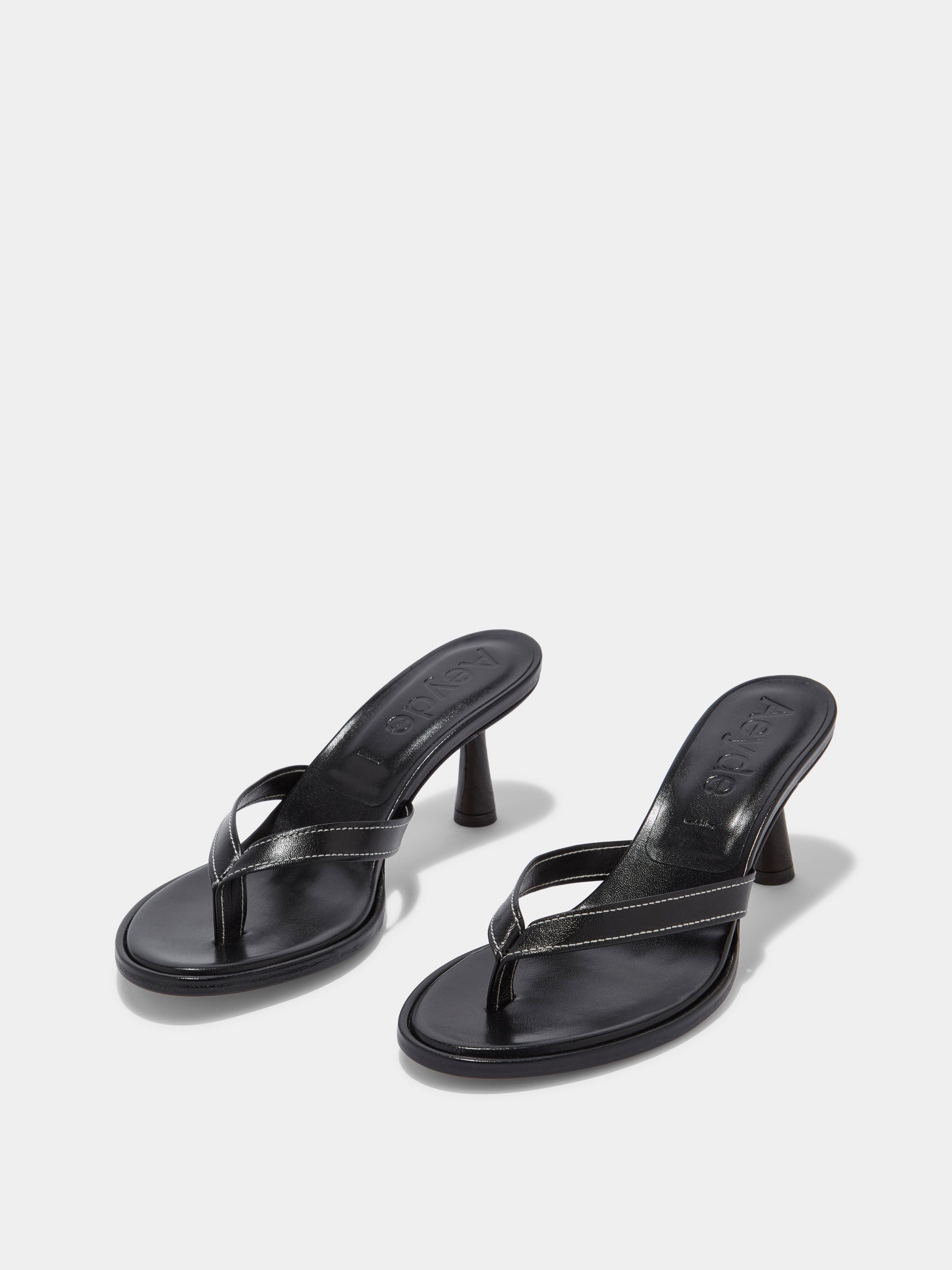 Daphne Leather Thong Sandals - Image 2