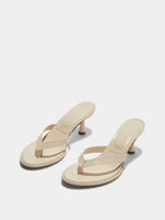 Daphne Leather Thong Sandals - Image 2