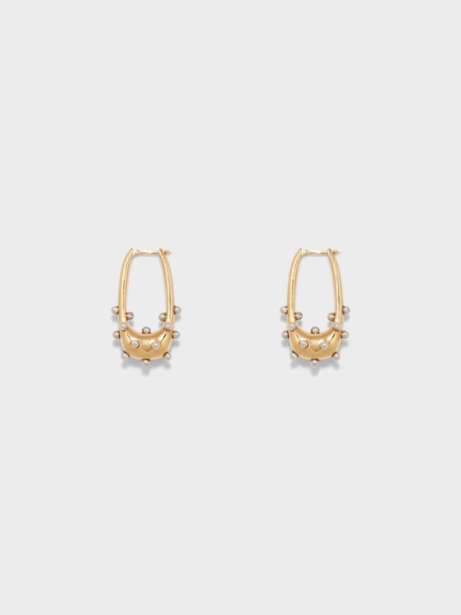 Elias 18kt Gold and Palladium-Plated Hoop Earrings