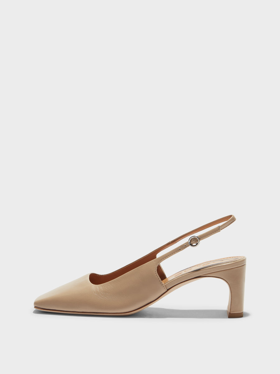 Eliza Leather Slingback Pumps