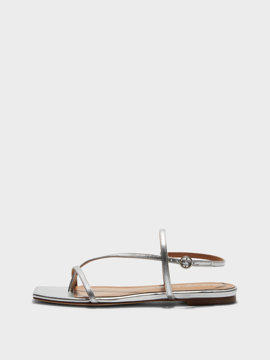 Ella Leather Toe-Post Sandals