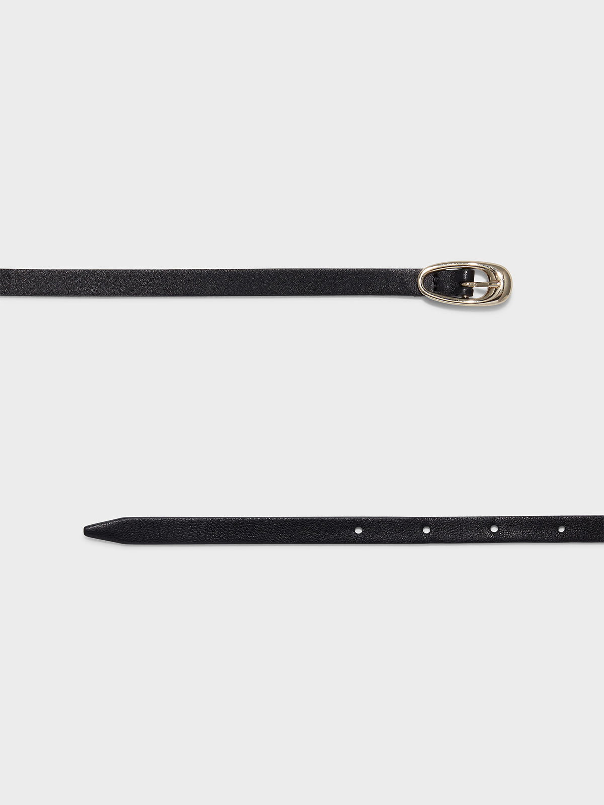 Aeyde | Ellie Double-Wrap Leather Belt Leather Belt for Women | Black/Gold | Luxury Materials | Handmade in Italy | Material Details