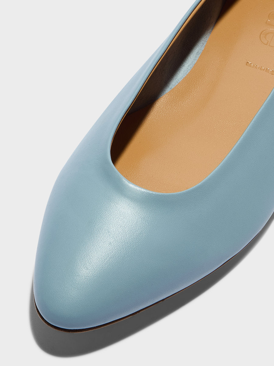 Aeyde | Ellie Leather Flats for Women | Glass Nappa |  | Flat Heel | Heel Details