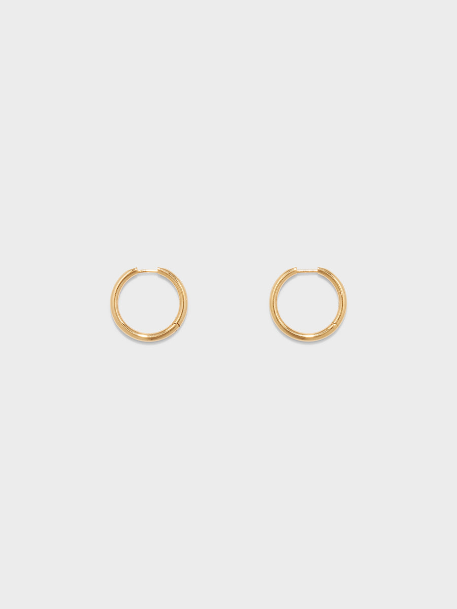 Elona Medium 18kt Gold-Plated Hoop Earrings