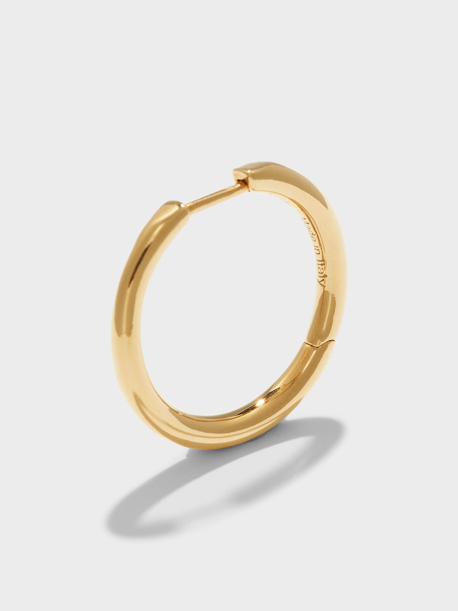 Elona Medium 18kt Gold-Plated Hoop Earrings