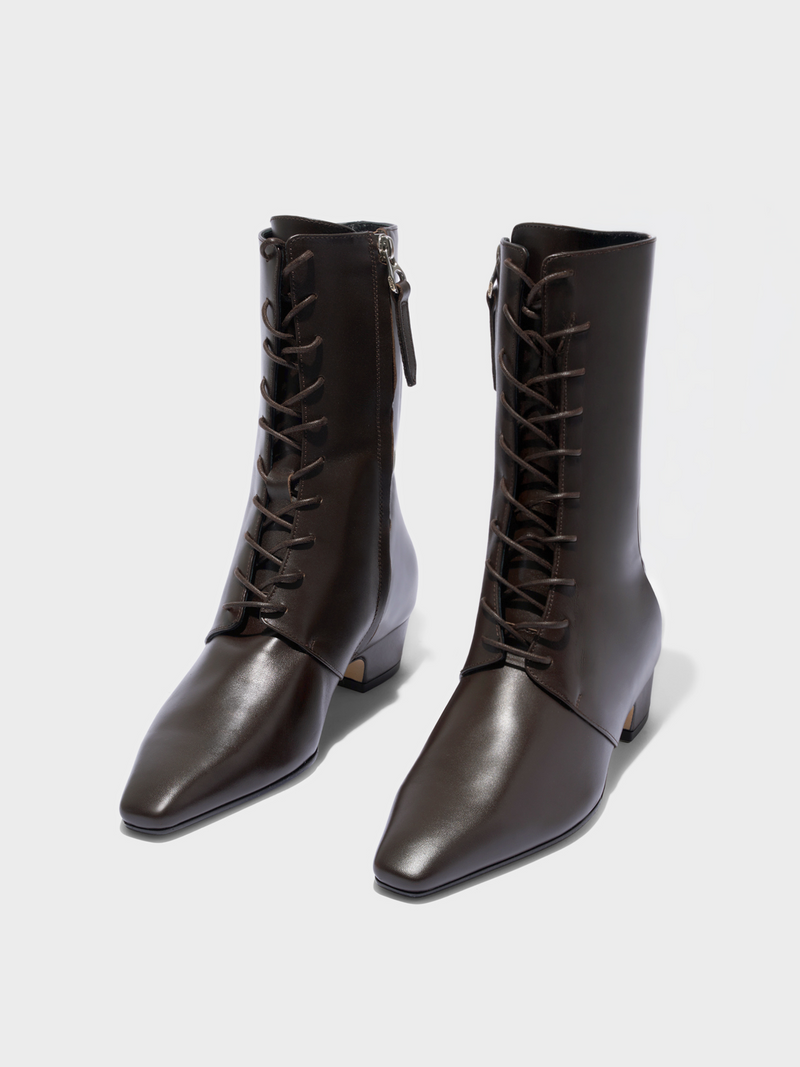 Elva Leather Ankle Boots