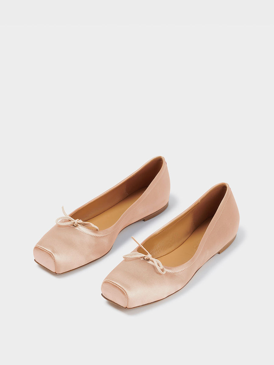 Gabriella Satin Ballet Flats