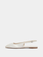 Geraldine Satin Toe-Cap Slingback - Image 1