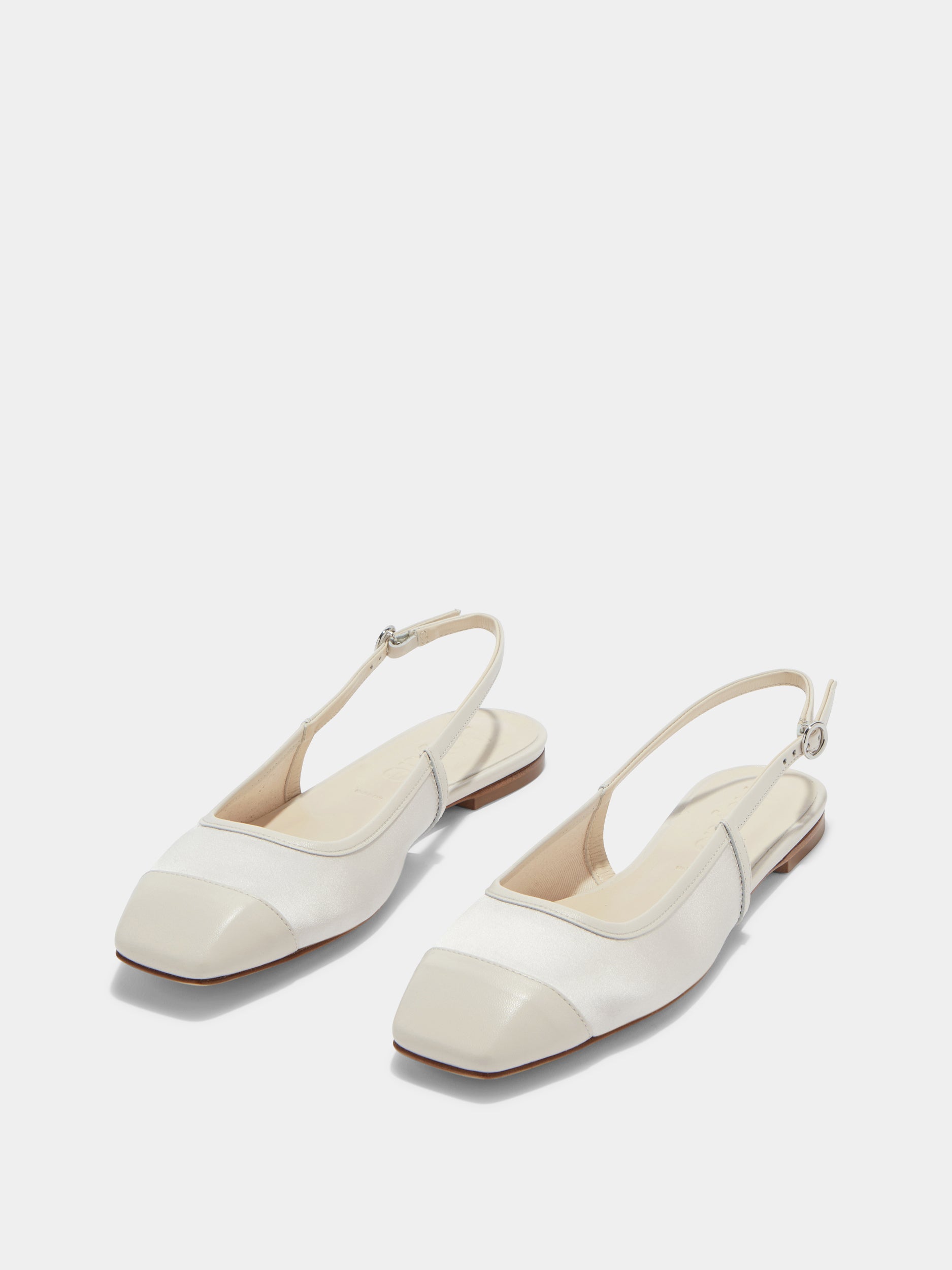 Geraldine Satin Toe-Cap Slingback - Image 2