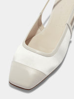 Geraldine Satin Toe-Cap Slingback - Image 4