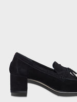 Grenn Suede Heeled Loafers - Image 4