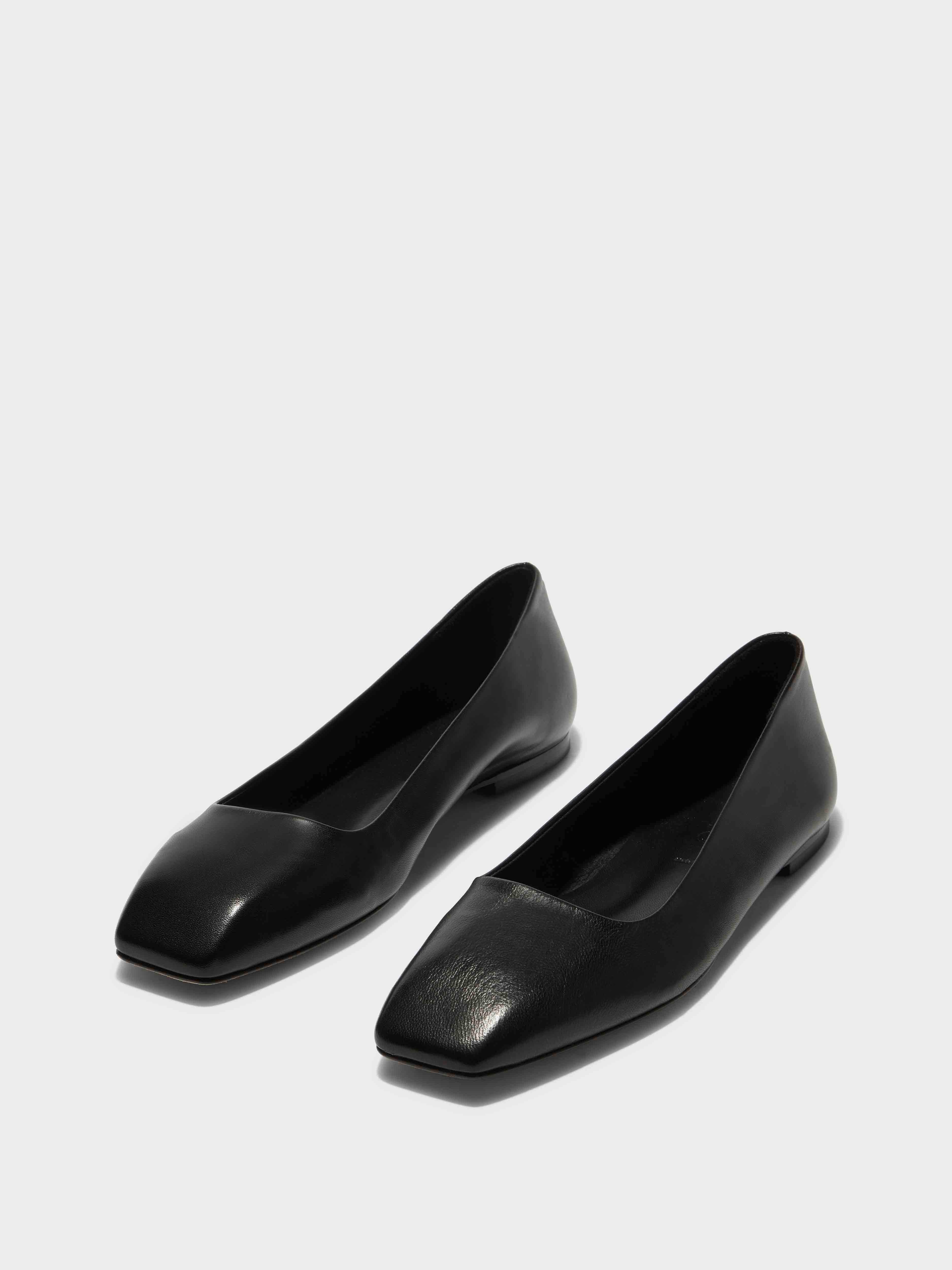 Ida Leather Square-Toe Flats - Image 2