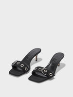 Ilvy Eyelet Grosgrain Mules - Image 2