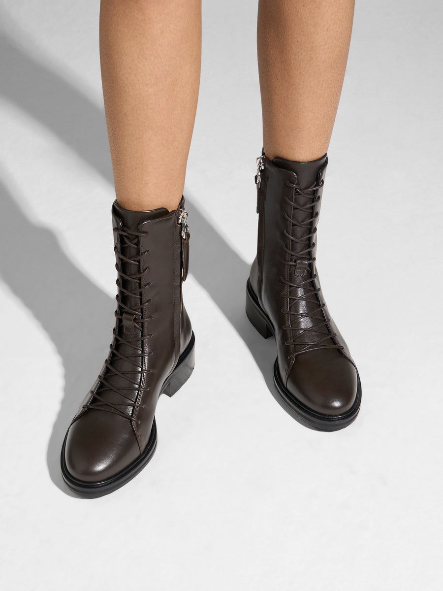 Isa Lace-Up Ankle Boots