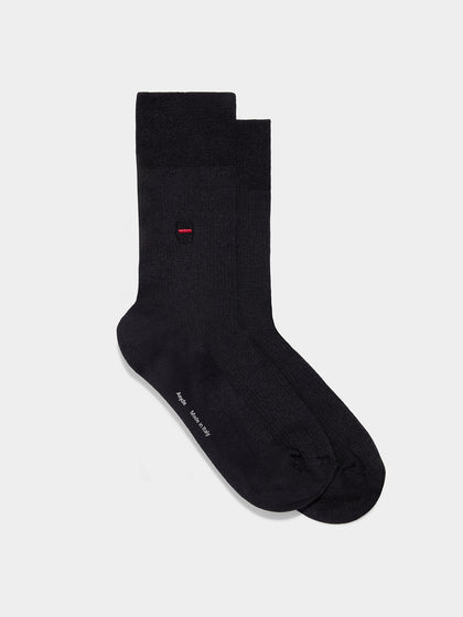 Aeyde | Jamie Cotton Socks for Women | Black | Luxury Materials | Handmade in Italy