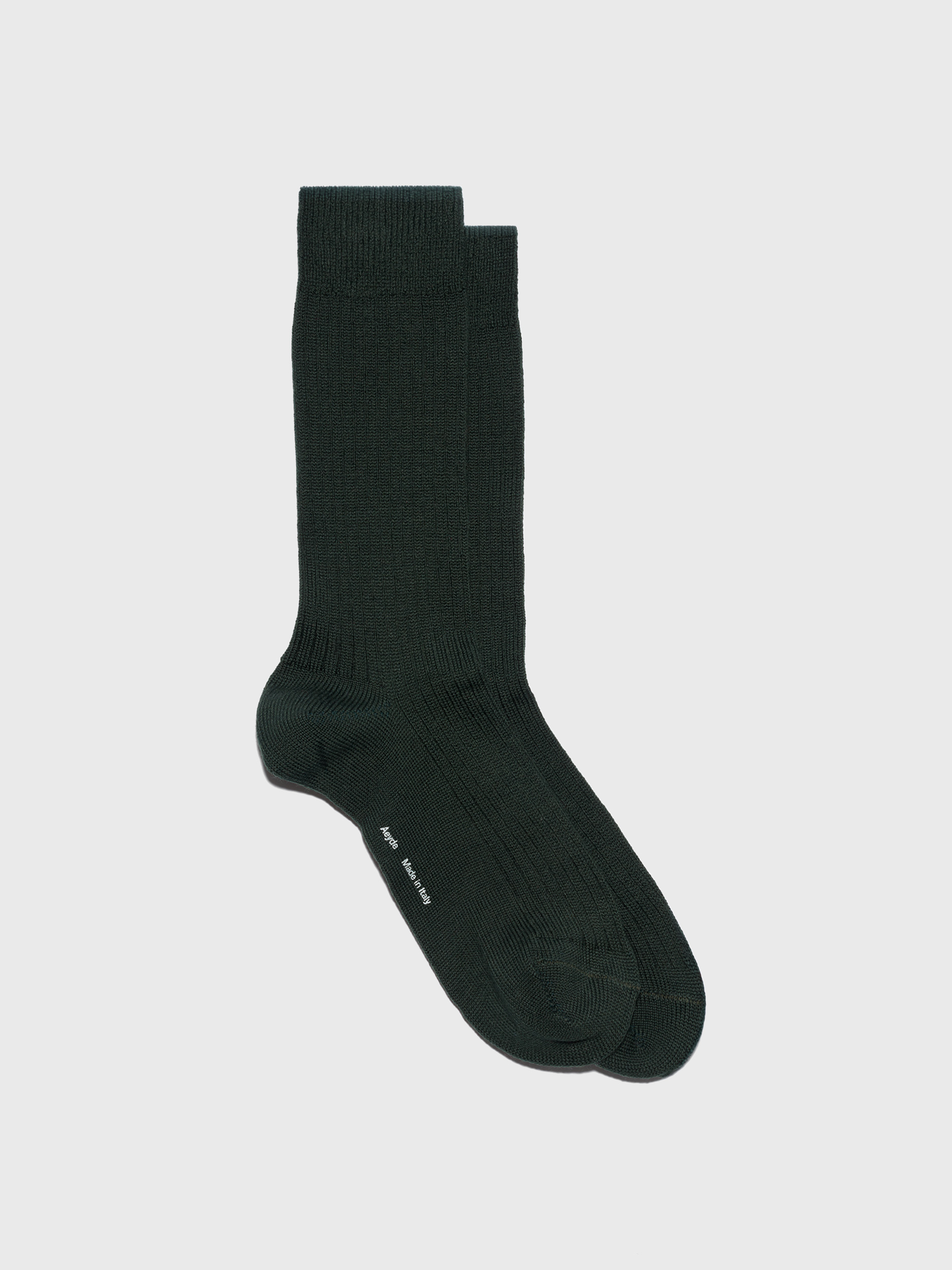 Aeyde | Jordan Wool Socks for Women | Moss Wool | Luxury Materials | Handmade in Italy