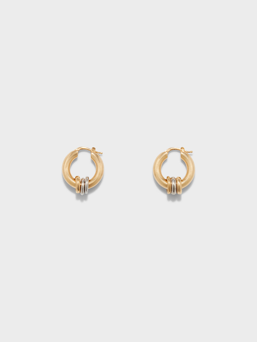 Lenny 18kt Gold-Plated Hoop Earrings