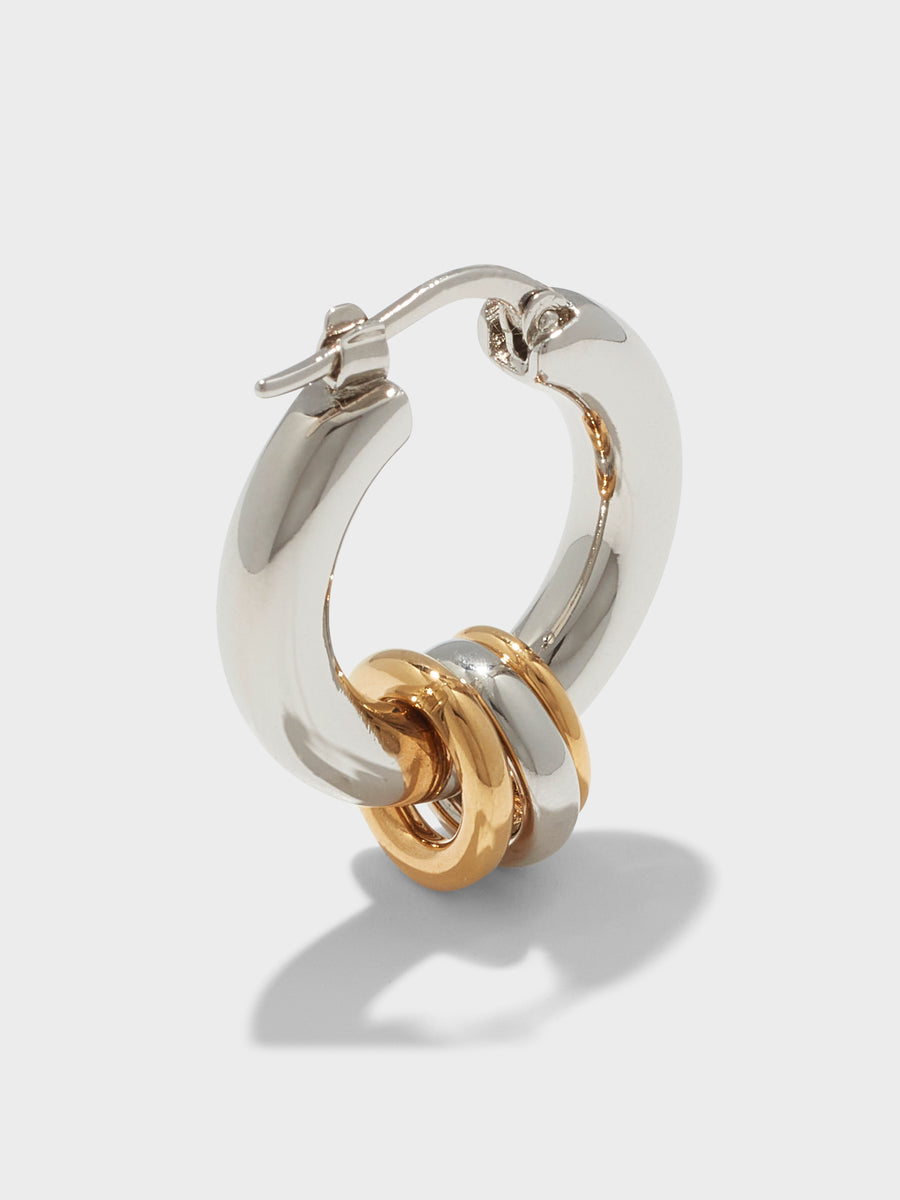 Lenny Palladium-Plated Hoop Earrings