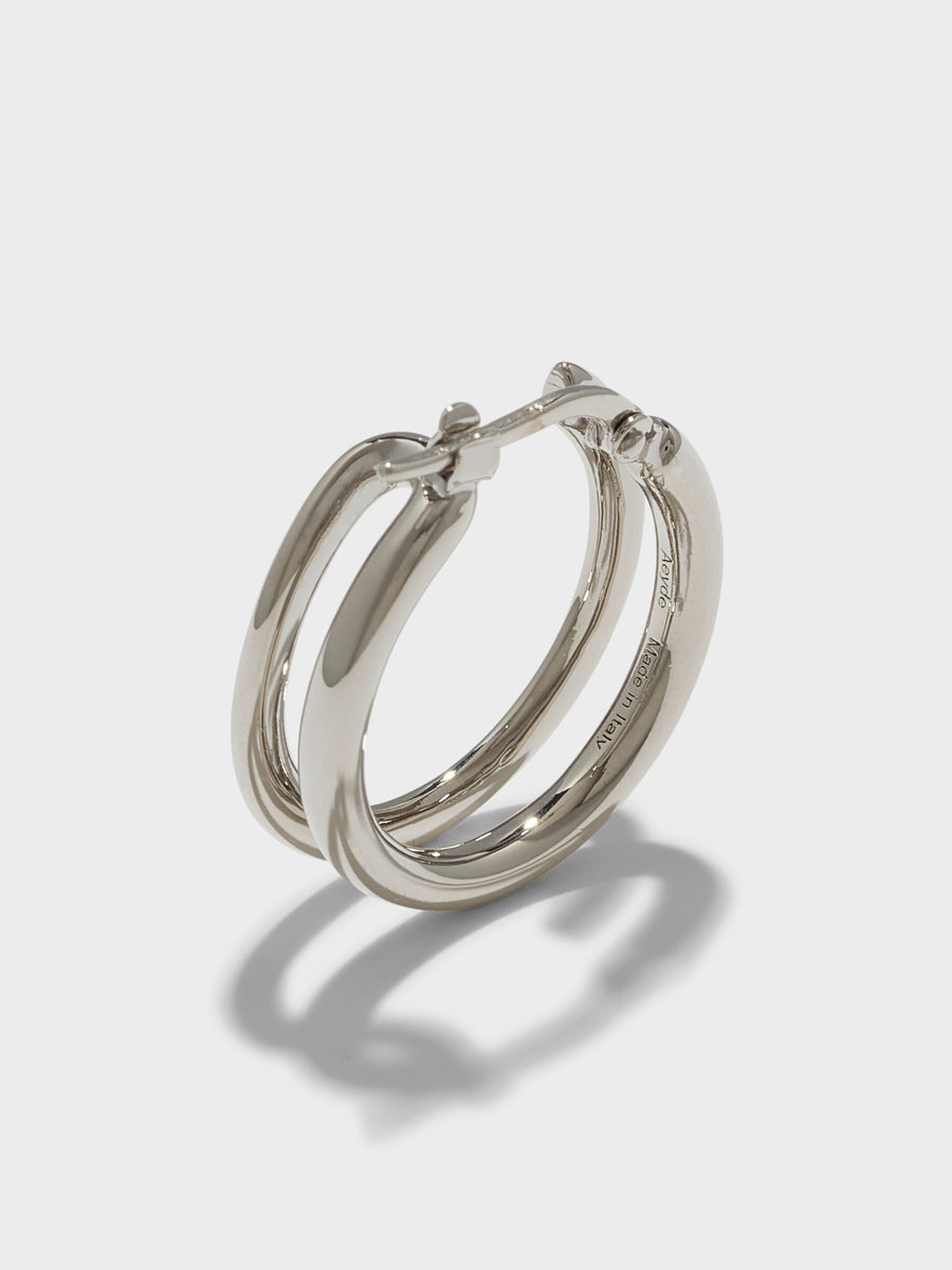 Lumi Palladium-Plated Hoop Earrings