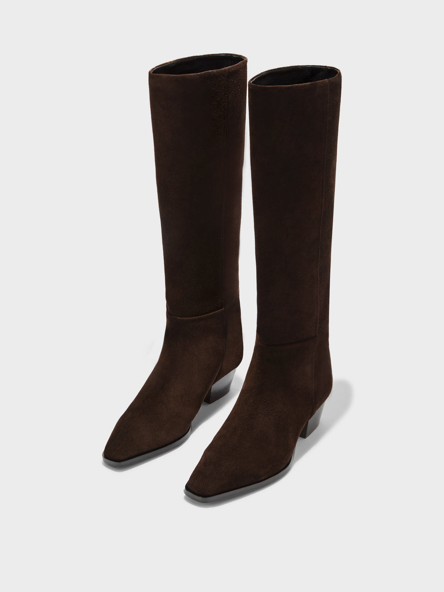 Medea Suede Knee-High Boots