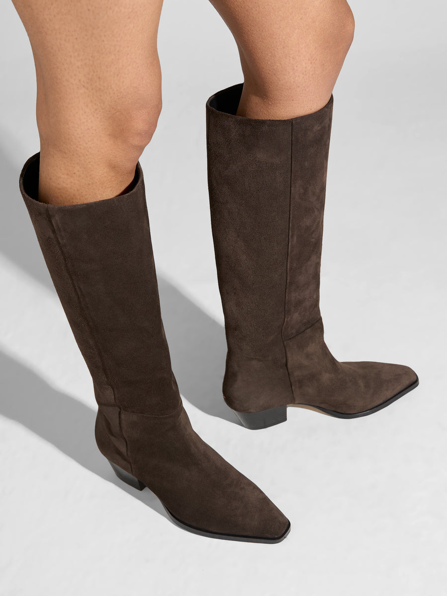 Medea Suede Knee-High Boots