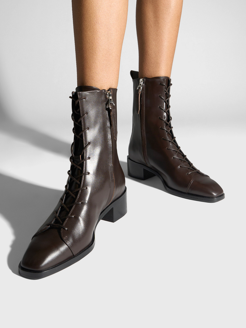 Noel Leather Ankle Boots