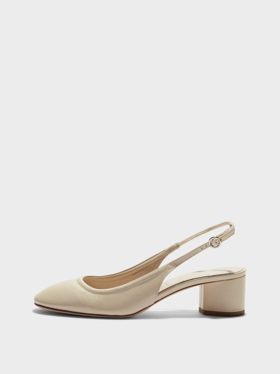 Romy Leather Slingback Pumps