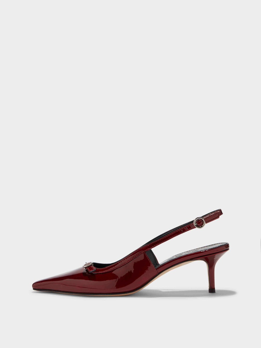 Saba Leather Slingback Pumps