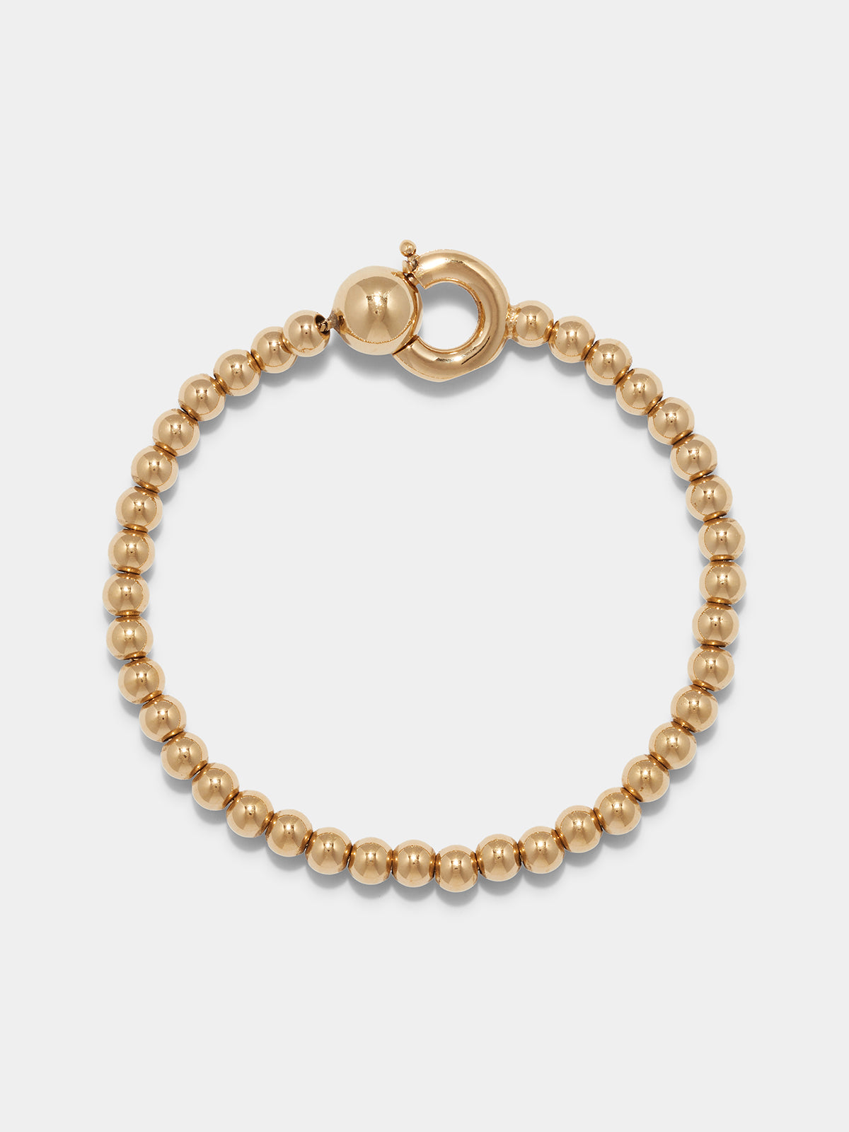 Aeyde | Sasha Ball Chain 18kt Gold-Plated Bracelet for Women | Luxury Materials | Handmade in Italy
