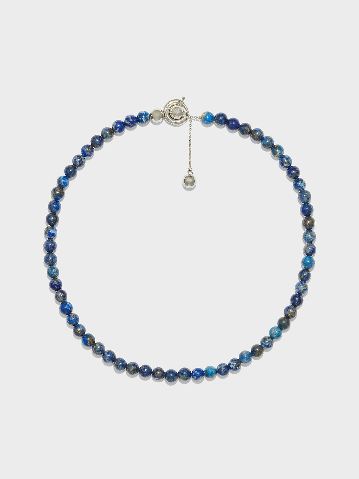 Aeyde | Saylor Lapis and Palladium-Plated Necklace for Women | Luxury Materials | Handmade in Italy