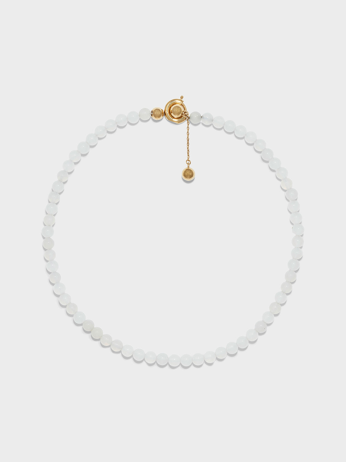 Aeyde | Saylor White Jade and 18kt Gold-Plated Necklace for Women | Luxury Materials | Handmade in Italy