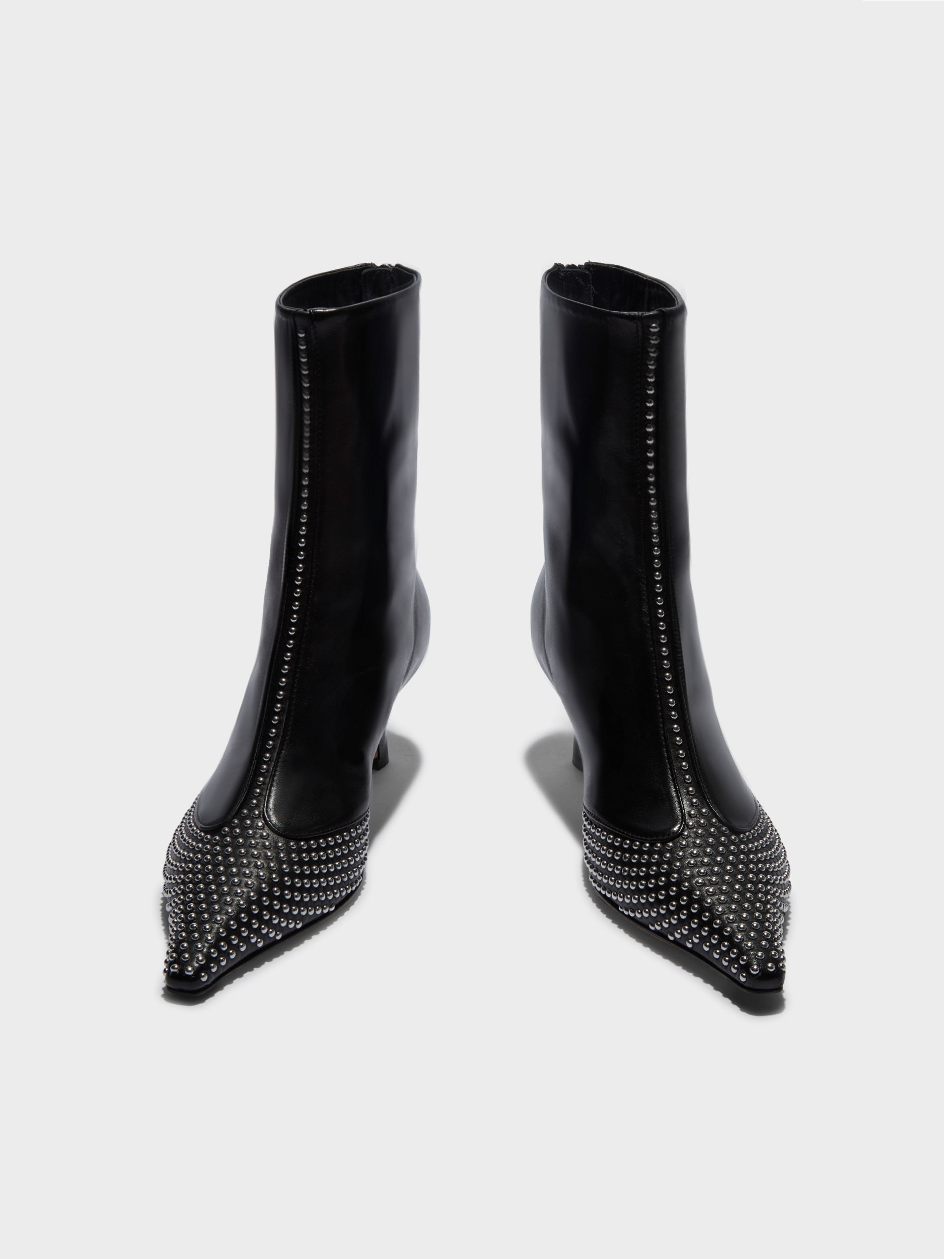 Sila Mini Stud Leather Boots - Image 4